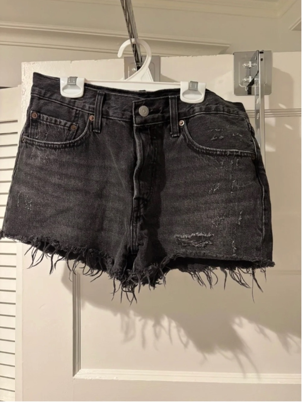 Levi's Black 501 Cutoff Jean Shorts